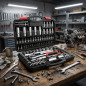 111-Piece Socket and Ratchet Tool Set | 1/4" and 1/2" Drive Tool Kit | Includes Spark Plugs, Extensions, and Adapters
