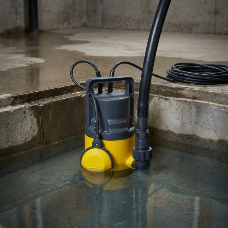 Pompa sommersa per acqua pulita con galleggiante 0,5 HP 400W | Portata 7000 l/h, Prevalenza 7 m | Pompa di drenaggio sommergibil