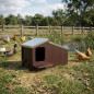 Enten- und Vogelhaus mit Nest 64x44x44 cm | Geflügelunterstand mit Nest im Freien
