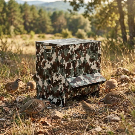 Outdoor Partridge Feeder, Camouflage, 40L, 47x38x50 cm | Outdoor Bird Feeder
