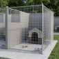 Pannello laterale in rete 3x10 cm per cucce 100x185 cm | Cuccia ecologica per cani