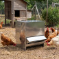80L Outdoor Hopper Feeder for Poultry and Birds with Visors, 47x38x50 cm | Anti-Waste Hopper for Chickens and Poultry