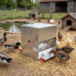 SAFE-FEED Enten-Futterautomat 50 kg 83,5 l | Geflügel-Futterautomat | Bis zu 40 Enten