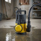 Pompe de puisard à eau claire avec flotteur 0,5 CV 400 W | Débit 7 000 l/h, Hauteur de refoulement 7 m | Pompe de drainage subme