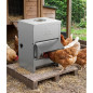 Comedero tolva gallinas 6 kg | Exterior | Visera regulable | Protección lluvia | Tapa abatible