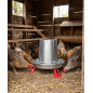 Trémie en métal pour poulets à pattes 10 Kg, 33x47 cm