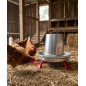 Trémie en métal pour poulets à pattes 10 Kg, 33x47 cm