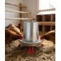 Metalltrichter für Hühner mit Beinen, 5 kg, 33 x 32 cm