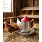 Trémie en métal pour poulets 10 Kg, 33x40cm