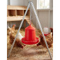 Trípode para comederos y bebederos | 41x41x107 cm | Aves de corral | Estructura estable | Uso exterior | Resistente y duradero