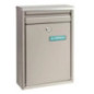 Outdoor Mailbox | Stainless Steel Mailbox with Keys | Wall-Mounted Mailbox for Communities with Lock 36x22x11 cm