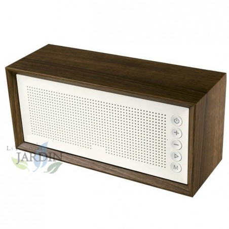 Radio Bluetooth Rétro Portable, Enceinte Radio FM avec Haut-Parlur, blanc