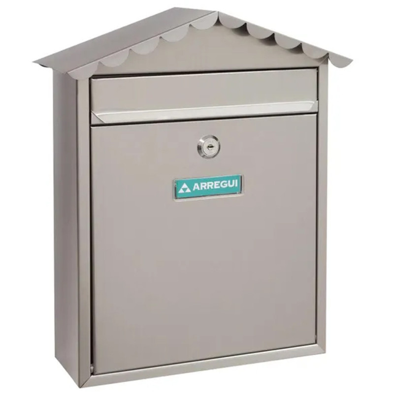 Außenbriefkasten | Edelstahlbriefkasten mit Schlüsseln | Wandbriefkasten für Wohnanlagen mit Schloss, 36 x 30 x 11 cm Außenbriefkasten | Edelstahlbriefkasten mit Schlüsseln | Wandbriefkasten für Wohnanlagen mit Schloss, 36 x 30 x 11 cm