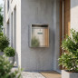Buzon de Correos Exterior | Buzon Inoxidable Plata con llaves | Buzon de Pared para Comunidad con Cerradura 26x36x11 cm
