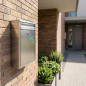 Buzon De Correos Exterior Acero Inoxidable | Con Llaves | Buzon De Pared Para Comunidad Con Cerradura | 36x22x11 Cm | Seguro