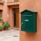 Buzon de Correos Exterior | Buzon Acero Verde con llaves | Buzon de Pared para Comunidad con Cerradura 26x36x11 cm