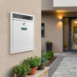 Caixa de Correio Externa | Caixa de Correio em Aço Inoxidável Branco com Chaves | Caixa de Correio de Parede para Comunidades co Caixa de Correio Externa | Caixa de Correio em Aço Inoxidável Branco com Chaves | Caixa de Correio de Parede para Comunidades co