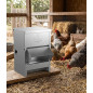 Trichter-Hühnerfutterautomat für den Außenbereich mit Visier, 12 kg, 24 x 20 x 50 cm Trichter-Hühnerfutterautomat für den Außenbereich mit Visier, 12 kg, 24 x 20 x 50 cm
