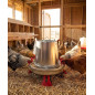 Trémie en métal pour poulets à pattes 10 Kg, 33x47 cm
