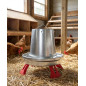 Metal Hopper for chickens with Legs 5 Kg, 33x32 cm
