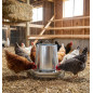 Tolva metálica gallinas | 10 kg | 33x40 cm | Chapa galvanizada | Alta resistencia | Uso exterior | Fácil llenado