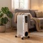 Radiador de Aceite Bajo Consumo 2500W Orbegozo | Radiador Electrico Aceite 11 Elementos | Calefactor Electrico con Termostato