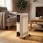 Radiador de Aceite Bajo Consumo 2500W Orbegozo | Radiador Electrico Aceite 11 Elementos | Calefactor Electrico con Termostato