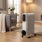Radiateur à Bain d'Huile 1000W Chauffage électrique 5 éléments Orbegozo RS1000. Thermostat réglable