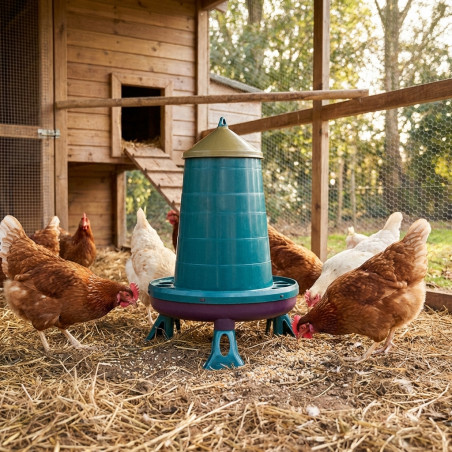 Mangeoire pour poulets 16 Kg, 46x63 cm