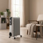 Ölradiator mit 5 Heizelementen mit hoher thermischer Trägheit. Maximale Leistung von 1000 W. 5 Heizelemente mit hoher thermische