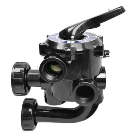 2" 6-Wege-Umschaltventil | Manuelles Ventil für Poolfilter | Reduzierter Druckverlust