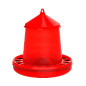 Hopper Feeder for Birds and Chickens | 12 kg Capacity | 46x46x50 cm | Durable Plastic | Red