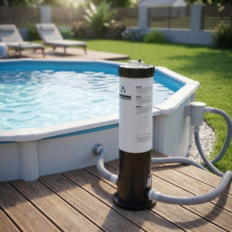 AstralPool 10.000 l/h Zylinderkartuschenfilter | Poolfilter für Aufstellpools bis 40 m³ | Poolfiltrationssystem