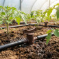 Llave de paso por goteo | 7mm | Control de flujo | Riego | Conexión segura y fácil instalación para sistemas agrícolas