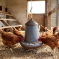 Chicken hopper feeder for hanging 12 kg, 46 x 43 cm