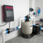 Chlorinateur par électrolyse au sel + Contrôleur de pH + Pompe de Dosage, piscines jusqu'à 50 m3
