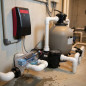 Chlorinateur par électrolyse au sel + Contrôleur de pH + Pompe de Dosage, piscines jusqu'à 120 m3
