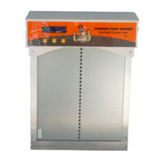 Ascenseur automatique avec porte de sortie pour volailles et poulets | Porte automatique galvanisée 31 x 42 x 8 cm