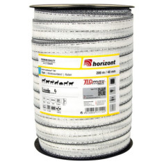 Electric Tape for Fencing 200m / 40mm T40 | Premium Tape for Long Fences | Guarantees Constant Current Flow