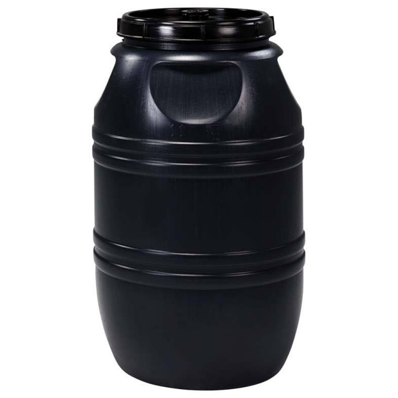 Fusto in plastica da 220 litri, 100x60x60 cm | Contenitore ideale per conservare acqua e liquidi