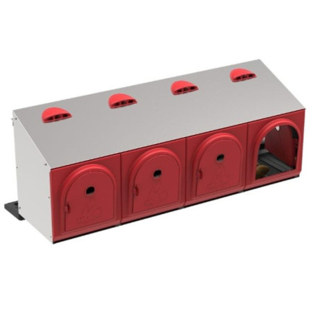 Nido per galline da esterno con 4 scomparti, 104x47x48 cm | Nido per pollame