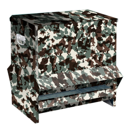 Mangiatoia per pernici mimetizzata da esterno 50x44x36 cm | Mangiatoia per uccelli da esterno | Robusta e durevole | Senza sprec