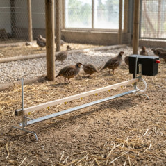 Rebhuhn- und Vogeltränke mit Schwenkventil | 8 Tränken mit Wasserreglerbehälter und Schwimmer