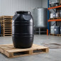 Fût en plastique de 220 litres, 100 x 60 x 60 cm | Conteneur idéal pour le stockage d'eau et de liquides