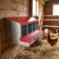 Verzinkter Hühnernestkasten | 4-teiliges Hühnernest | Ideal für 12–16 Hühner, 106 x 49 x 44 cm
