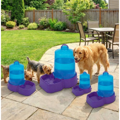 Garrafa de plástico para cães, gatos e animais, 8 litros, 25x34 a. cm (pacote com 5)