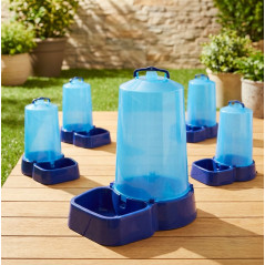 5 x Abreuvoir Bouteille Chiens Chats Animaux en plastique 12 litres, 25x46 cm