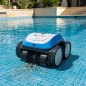 Leopard Pro Aquallice Robot pulitore per piscine a batteria per pavimenti, pareti e linea di galleggiamento.