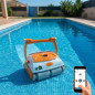 Robot pulitore automatico per piscina Bora Drive Top Bluetooth, 80 m2.