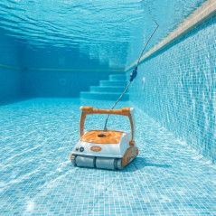Robô de limpeza automática de piscinas Bora Smart para pisos, paredes e linha d'água, 80 m2.